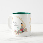 金ゴールドフレーム母の嫁のマグカップ ツートーンマグカップ (正面左)