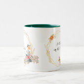 金ゴールドフレーム母の嫁のマグカップ ツートーンマグカップ (中央)