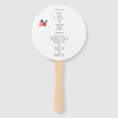 金ゴールドフレーム結婚式 プログラムファン ハンドファン (裏面)