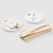 金ゴールドフレーム結婚式 プログラムファン ハンドファン (組立なし)