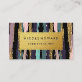 金ゴールドフレーム芸術的パターン 名刺 (正面)