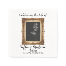 金ゴールドフレーム記念ナプキン