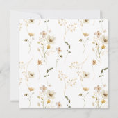 金ゴールドフレーム豊富な乾燥ヤマトフラスパンパ 招待状 (裏面)