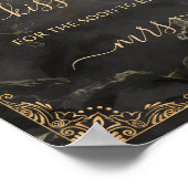 金ゴールドフレーム黒大理石ゲーム数キス ポスター (角)