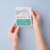 金ゴールドフレーム、オプティシャン、テクニカルプラクティショナーフライ チラシ (手)