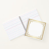 金ゴールドフレーム（白） ノートブック (内部)