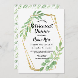 金ゴールドフレー葉ムパーティー退職した招待状 招待状