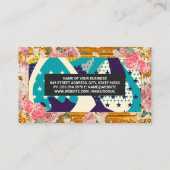 金ゴールドフレ縁どーム |アーモダントの花 名刺 (裏面)