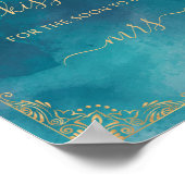 金ゴールドフレ華美ームターコイズゲーム数キス ポスター (角)