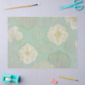 金ゴールドフローラとシーフオムグリーンデクページ 薄葉紙 (クラフト)