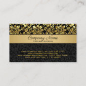 金ゴールドフローラのカード 名刺 (裏面)