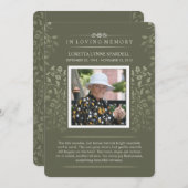 金ゴールドフローラのtouch写真詩サンキューカード サンキューカード (正面/裏面)