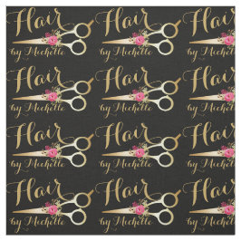 金ゴールドフローラはさみヘアスタイリストのヘアサロン ファブリック