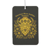 金ゴールドフローラはっきりしたバイソンアートウィズ詳細 カーエアーフレッシュナー (正面)