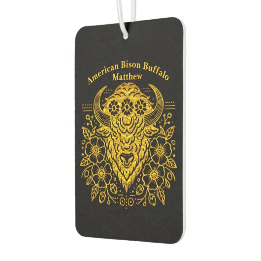 金ゴールドフローラはっきりしたバイソンアートウィズ詳細 カーエアーフレッシュナー (左)