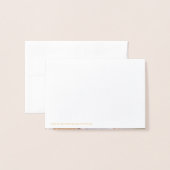 金ゴールドフローラは私の花の女の子の写真 箔カード (裏面封筒付き)