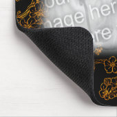 金ゴールドフローラアートのフォトフレーム マウスパッド (コーナー)