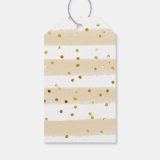 金ゴールドフローラエイプリルシャワーサンキューラベル ギフトタグ (裏面)