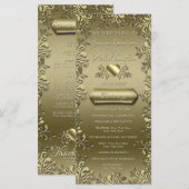 金ゴールドフローラエレガントバロックヴィンテージ プログラム (正面/裏面)