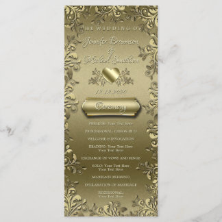 金ゴールドフローラエレガントバロックヴィンテージ プログラム