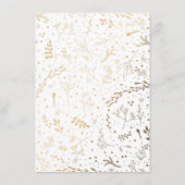 金ゴールドフローラエレガントリース結婚ブーケ詳細 エンクロージャーカード (裏面)