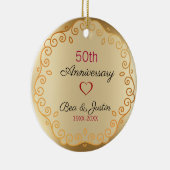 金ゴールドフローラオーナメント セラミックオーナメント (右)