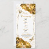 金ゴールドフローラキンセアニェラ計画 招待状 (裏面)