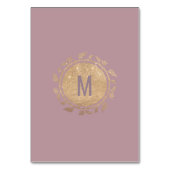 金ゴールドフローラグラデーショングリッターの薄紫テーブル番号 テーブルナンバー (裏面)