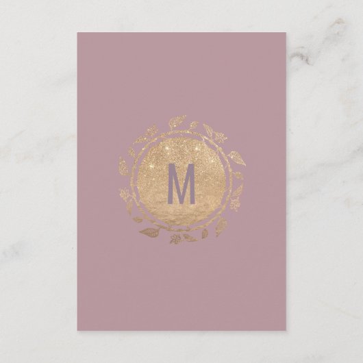 金ゴールドフローラグラデーショングリッターメイヴ薄紫詳細 エンクロージャーカード (裏面)