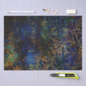 金ゴールドフローラグランジダマスク 薄葉紙 (クラフト)