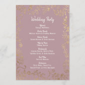 金ゴールドフローラグリッターグラデーションの薄紫プログラム プログラム (裏面)