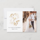 金ゴールドフローラサンキューカード サンキューカード (正面)