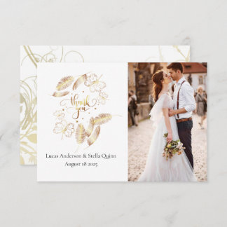 金ゴールドフローラサンキューカード サンキューカード