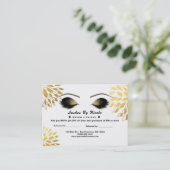 金ゴールドフローラシックまつげフレンドのアフターケアを参照 紹介カード (スタンド正面)