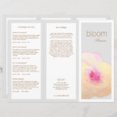 金ゴールドフローラスキン気にスパ3折パンフレット (正面/裏面)