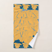 金ゴールドフローラティール(緑がかった色)ギフト バスタオルセット (ハンドタオル)