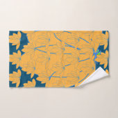 金ゴールドフローラティール(緑がかった色)ギフト バスタオルセット (ハンドタオル)