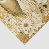 金ゴールドフローラトインデアホリデイティッシュペーパー 薄葉紙 (詳細)