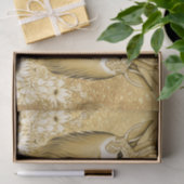 金ゴールドフローラトインデアホリデイティッシュペーパー 薄葉紙 (ギフト)