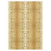 金ゴールドフローラトナディアホリデーテーブルクロス テーブルクロス (正面)