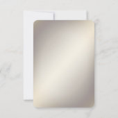 金ゴールドフローラフレーム（赤石RSVPカード付き） 出欠カード (裏面)