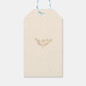 金ゴールドフローラフローリッシュサンキューラベル ギフトタグ (裏面)