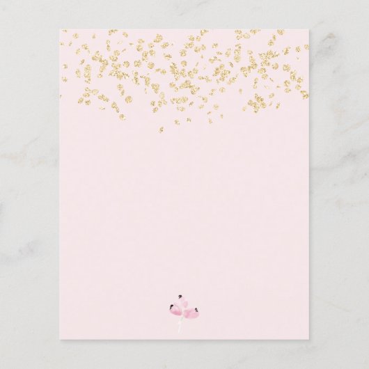 金ゴールドフローラブランチ気泡ブライダルシャワー予算 (裏面)