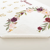 金ゴールドフローラベビーマイルストーン月刊Sherpa Blanket シェルパブランケット (3/4)