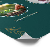 金ゴールドフローラマイビジョンボードのポスター ポスター (角)