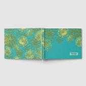 金ゴールドフローラマンダラスウェディングレセプションパーティー ゲストブック (全面)