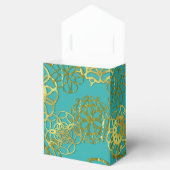 金ゴールドフローラマンダラ結婚スブライダルシャワーパーティー フェイバーボックス (オープン)