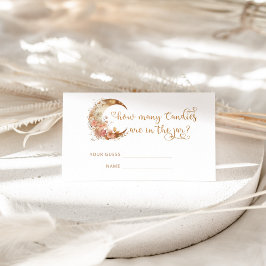 金ゴールドフローラムーンはキャンディーの数を推測する エンクロージャーカード