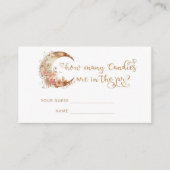 金ゴールドフローラムーンはキャンディーの数を推測する エンクロージャーカード (正面)