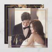 金ゴールドフローラメタリック結婚アレンジメント (正面/裏面)